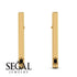 Stick Black Diamond Stud Earrings - Remy No. 7 image 4
