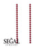 Stud Long Bezel Ruby Earrings - Salma No. 12 image 2