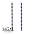 Stud Long Bezel Sapphire Earrings - Salma No. 15