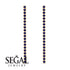 Stud Long Bezel Sapphire Earrings - Salma No. 13