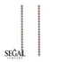 Stud Long Bezel Diamond Earrings - Salma No. 2