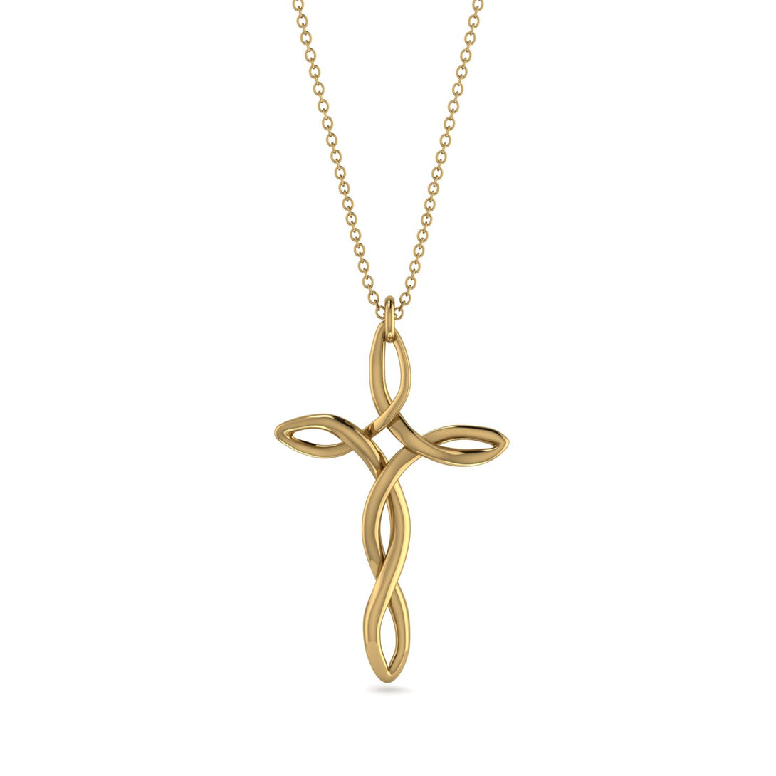 Swirl Cross Necklace - Luke No. 1