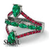 Symmetrical Twist Shank Pear Emerald Ring - Eliza No. 51 image 2