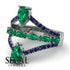 Symmetrical Twist Shank Pear Emerald Ring - Eliza No. 66