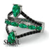 Symmetrical Twist Shank Pear Emerald Ring - Eliza No. 36