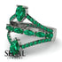 Symmetrical Twist Shank Pear Emerald Ring - Eliza No. 21 image 2