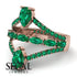 Symmetrical Twist Shank Pear Emerald Ring - Eliza No. 20 image 2