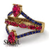 Symmetrical Twist Shank Pear Ruby Ring - Eliza No. 70 image 2