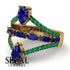 Symmetrical Twist Shank Pear Sapphire Ring - Eliza No. 28 image 2