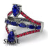 Symmetrical Twist Shank Pear Sapphire Ring - Eliza No. 60 image 2