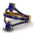 Symmetrical Twist Shank Pear Sapphire Ring - Eliza No. 73 image 2