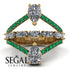 Symmetrical Twist Shank Pear Diamond Ring - Eliza No. 16