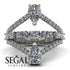 Symmetrical Twist Shank Pear Diamond Ring - Eliza No. 3
