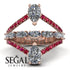 Symmetrical Twist Shank Pear Diamond Ring - Eliza No. 47