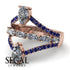 Symmetrical Twist Shank Pear Diamond Ring - Eliza No. 62