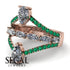 Symmetrical Twist Shank Pear Diamond Ring - Eliza No. 17