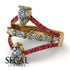 Symmetrical Twist Shank Pear Diamond Ring - Eliza No. 46