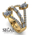 Symmetrical Twist Shank Pear Diamond Ring - Eliza No. 1 image 3