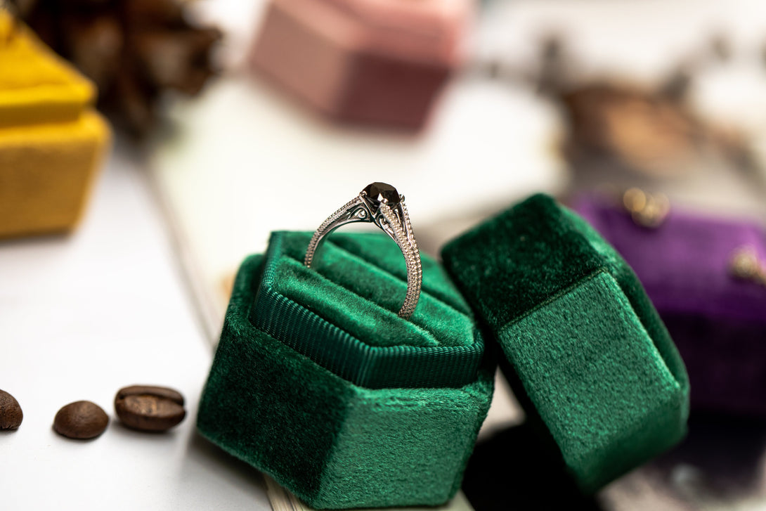 The Royal Queen Black Diamond Ring- Eva no. 6