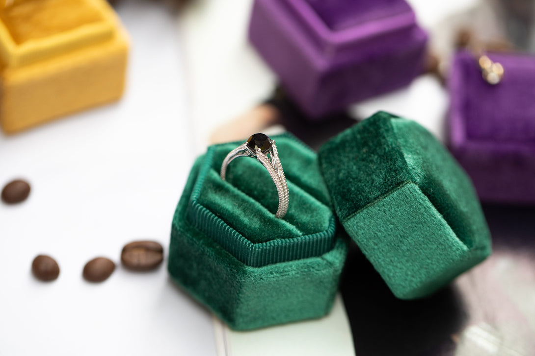 The Royal Queen Black Diamond Ring- Eva no. 6