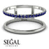 Thin Double Sapphire Band Ring - Morgan No. 15