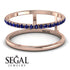 Thin Double Sapphire Band Ring - Morgan No. 14 image 3