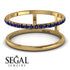 Thin Double Sapphire Band Ring - Morgan No. 13