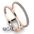 Thin Double Diamond Band Ring - Morgan No. 2
