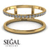 Thin Double Diamond Band Ring - Morgan No. 1