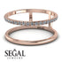 Thin Double Diamond Band Ring - Morgan No. 2