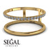 Thin Double Diamond Band Ring - Morgan No. 1 image 3