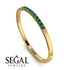 Thin Eternity Emerald Band - Daisy No. 4 image 6