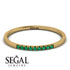 Thin Eternity Emerald Band - Daisy No. 4 image 2