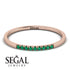 Thin Eternity Emerald Band - Daisy No. 5