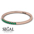 Thin Eternity Emerald Band - Daisy No. 5