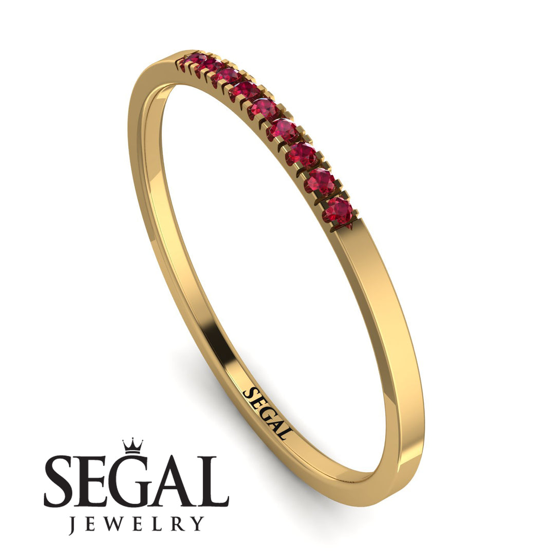 Thin Eternity Ruby Band - Daisy No. 10
