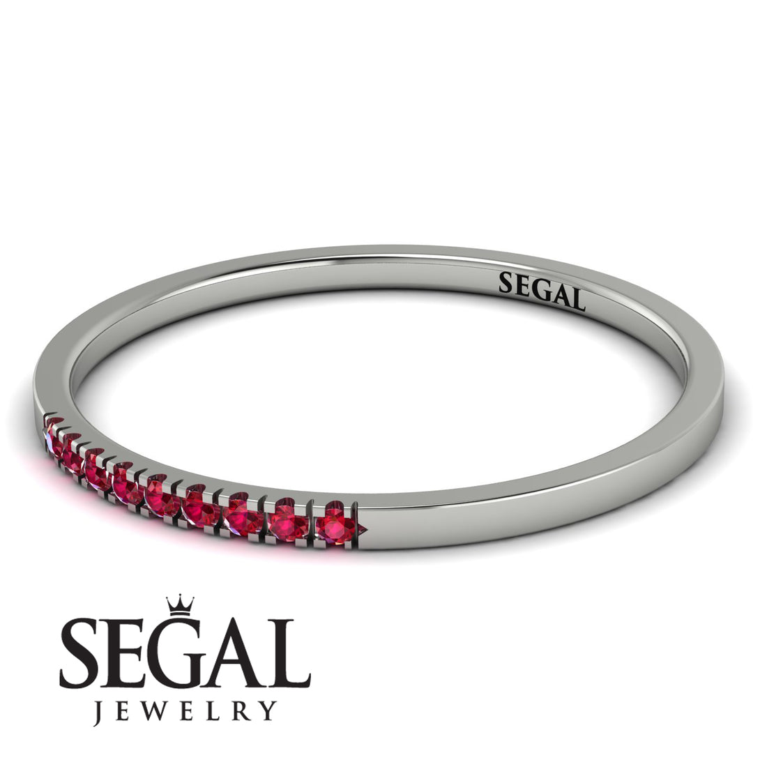 Thin Eternity Ruby Band - Daisy No. 12