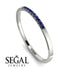 Thin Eternity Sapphire Band - Daisy No. 15 image 6
