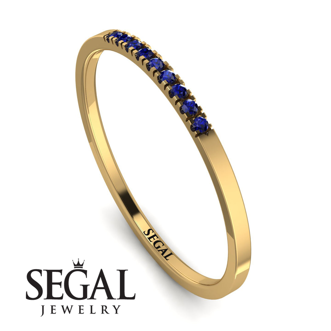 Thin Eternity Sapphire Band - Daisy No. 13