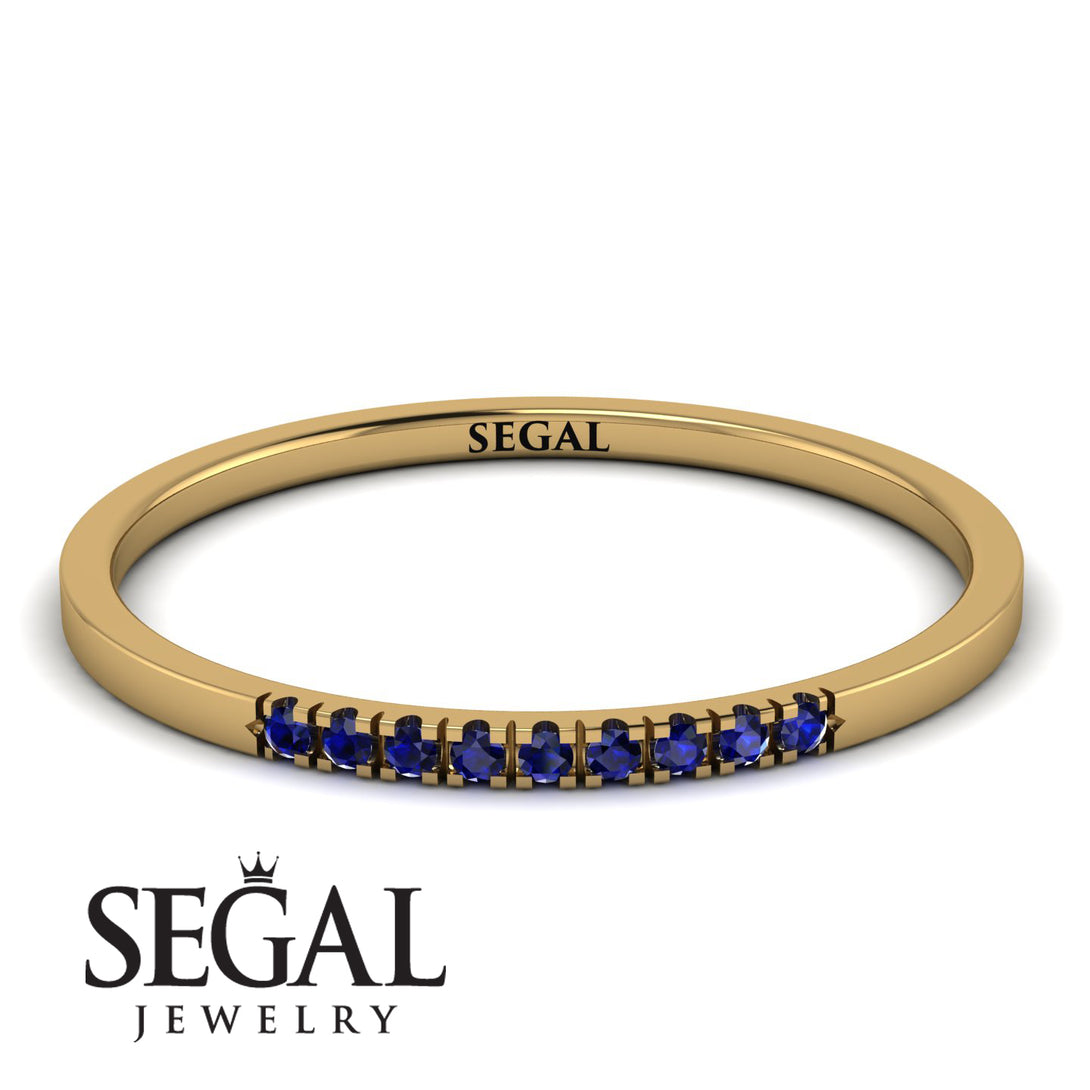 Thin Eternity Sapphire Band - Daisy No. 13
