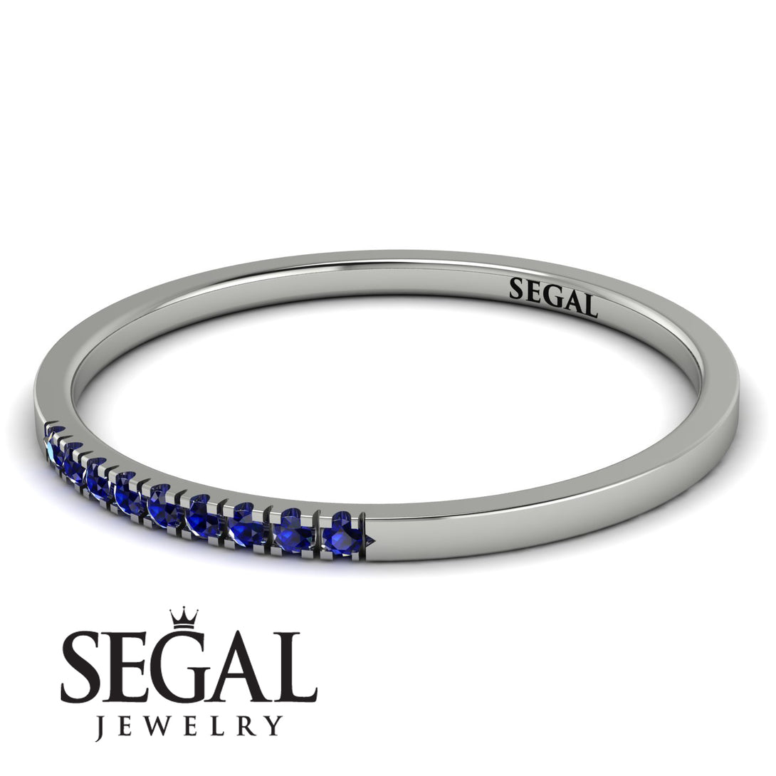 Thin Eternity Sapphire Band - Daisy No. 15