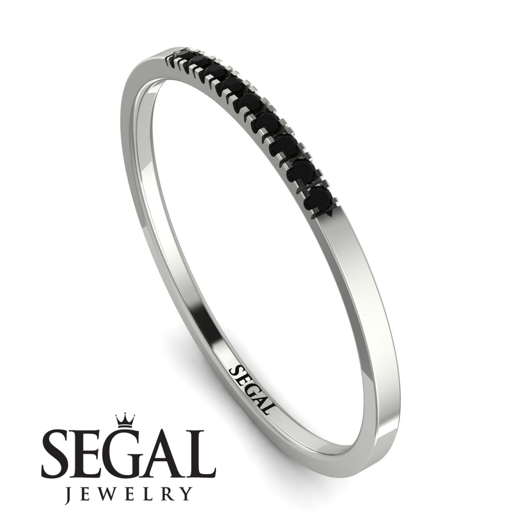 Thin Eternity Black Diamond Band - Daisy No. 9