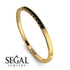 Thin Eternity Black Diamond Band - Daisy No. 7