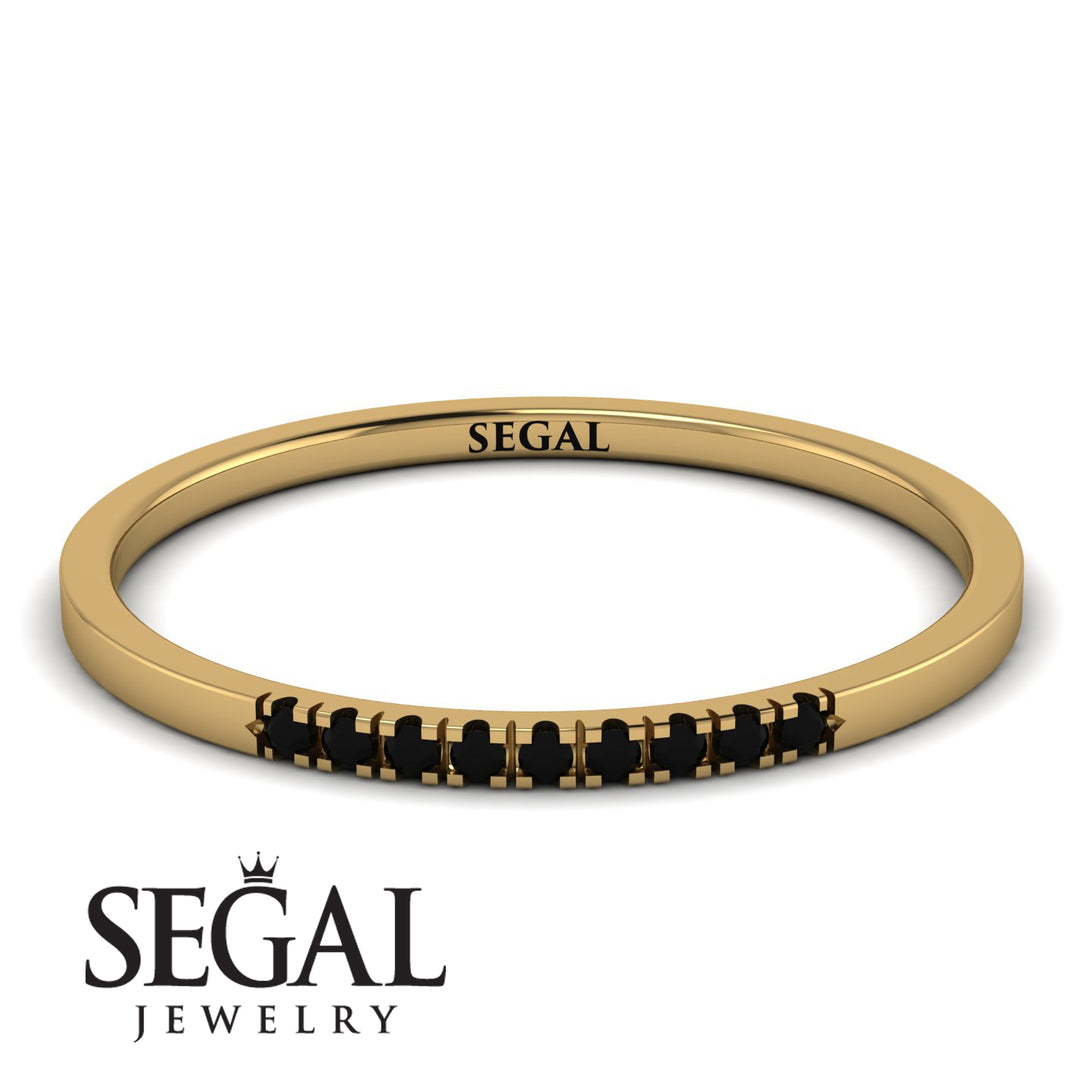 Thin Eternity Black Diamond Band - Daisy No. 7