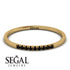 Thin Eternity Black Diamond Band - Daisy No. 7