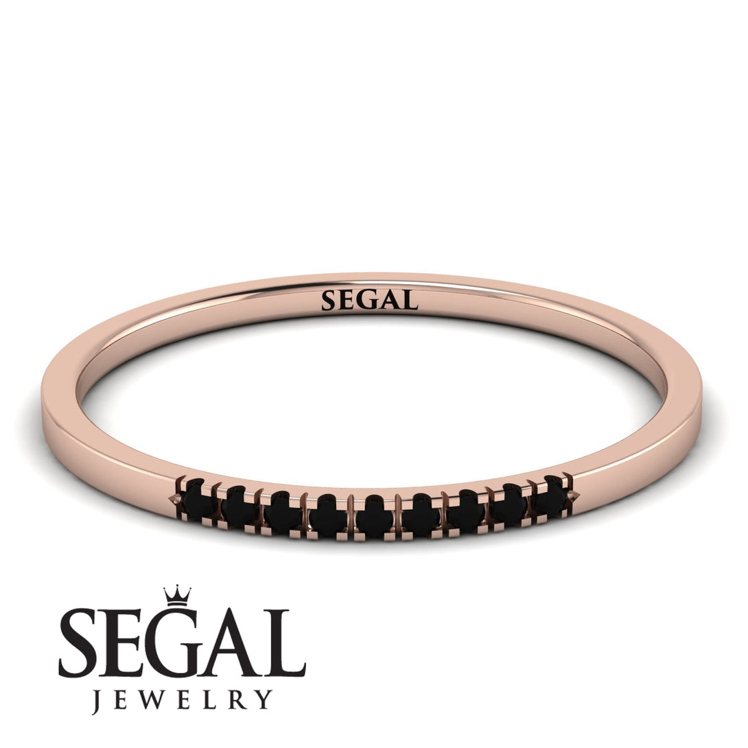 Thin Eternity Black Diamond Band - Daisy No. 8