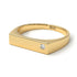 Thin Signature Band With Diamond - Norah No. 1 image 4