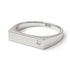 Thin Signature Band With Diamond - Norah No. 3