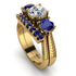 Three Stones Diamond Braches Bridal Set - Donna No. 61