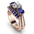 Three Stones Diamond Braches Bridal Set - Donna No. 62